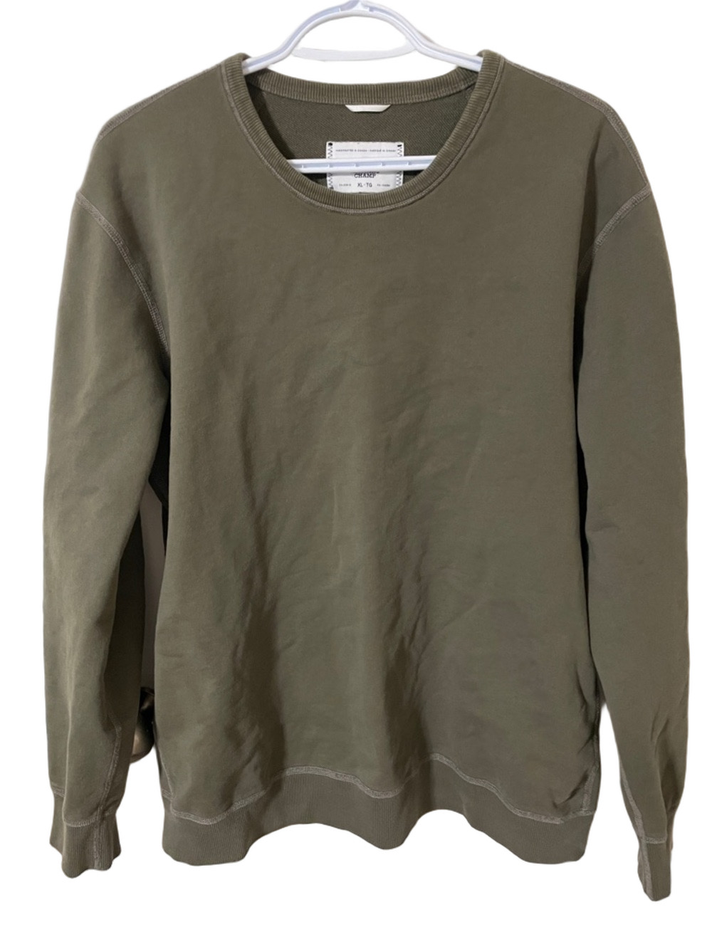 Reigning Champ Olive Green Crewneck Sweatshirt Size XL